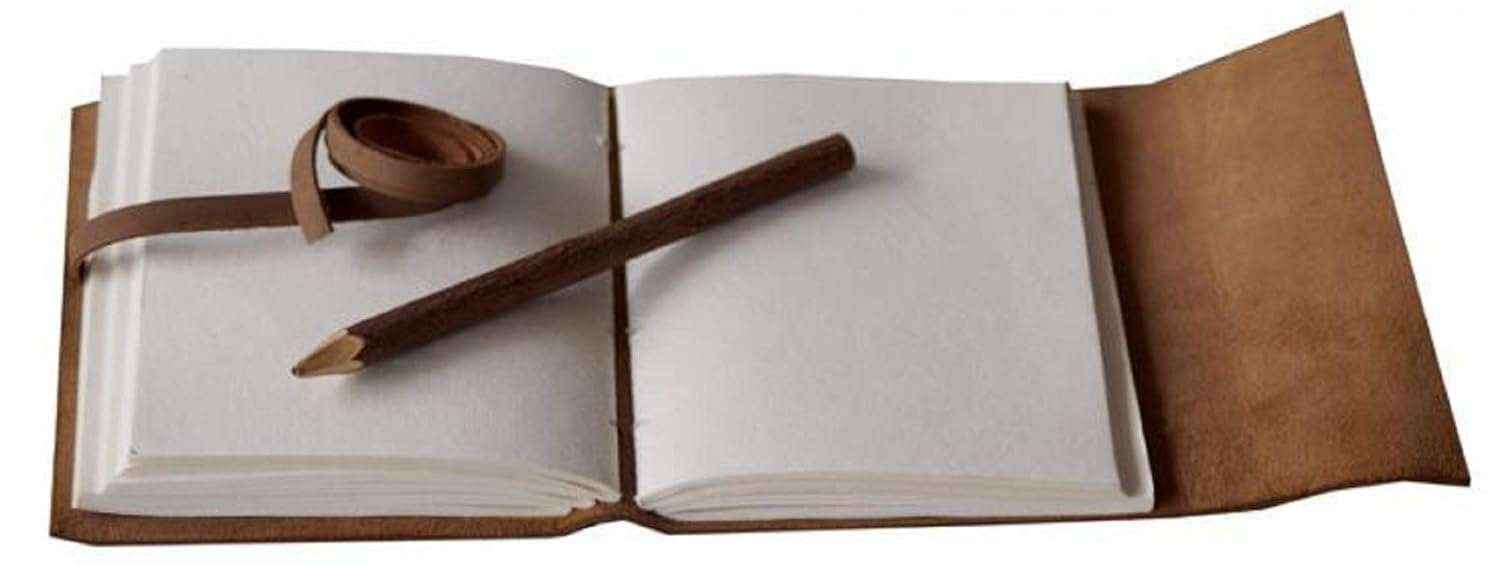 Leather Journal Diary with Premium Antique String Closure vintage Journal handmade 200 pages white unruled|travel Diary|personal journal -9