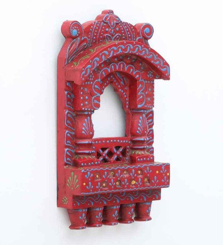 Wooden Jharokha 10*6 inch (Red)