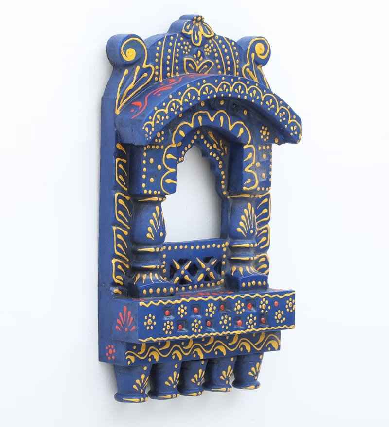 Wooden Jharokha 10*6 inch (Royal Blue)