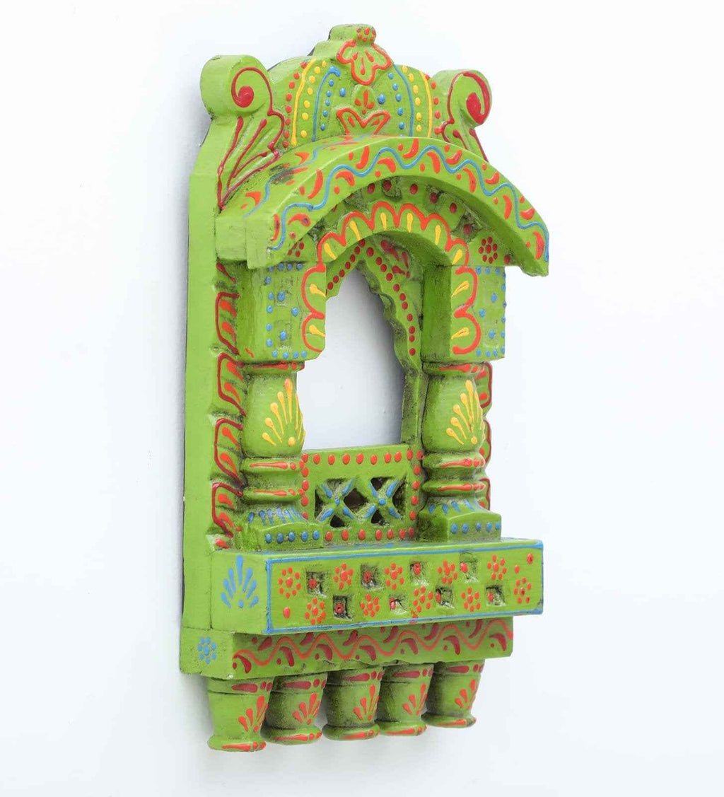 Wooden Jharokha 10*6 inch (Green)