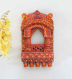 Wooden Jharokha 10*6 inch (Orange)