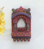 Wooden Jharokha 10*6 inch (Turqouise)
