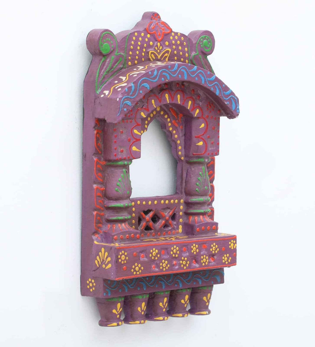 Wooden Jharokha 10*6 inch (Turqouise)