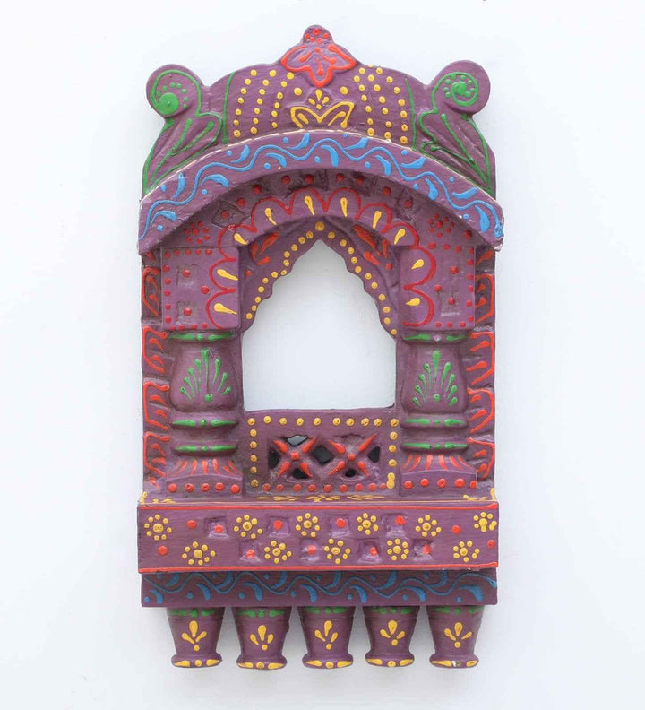 Wooden Jharokha 10*6 inch (Turqouise)