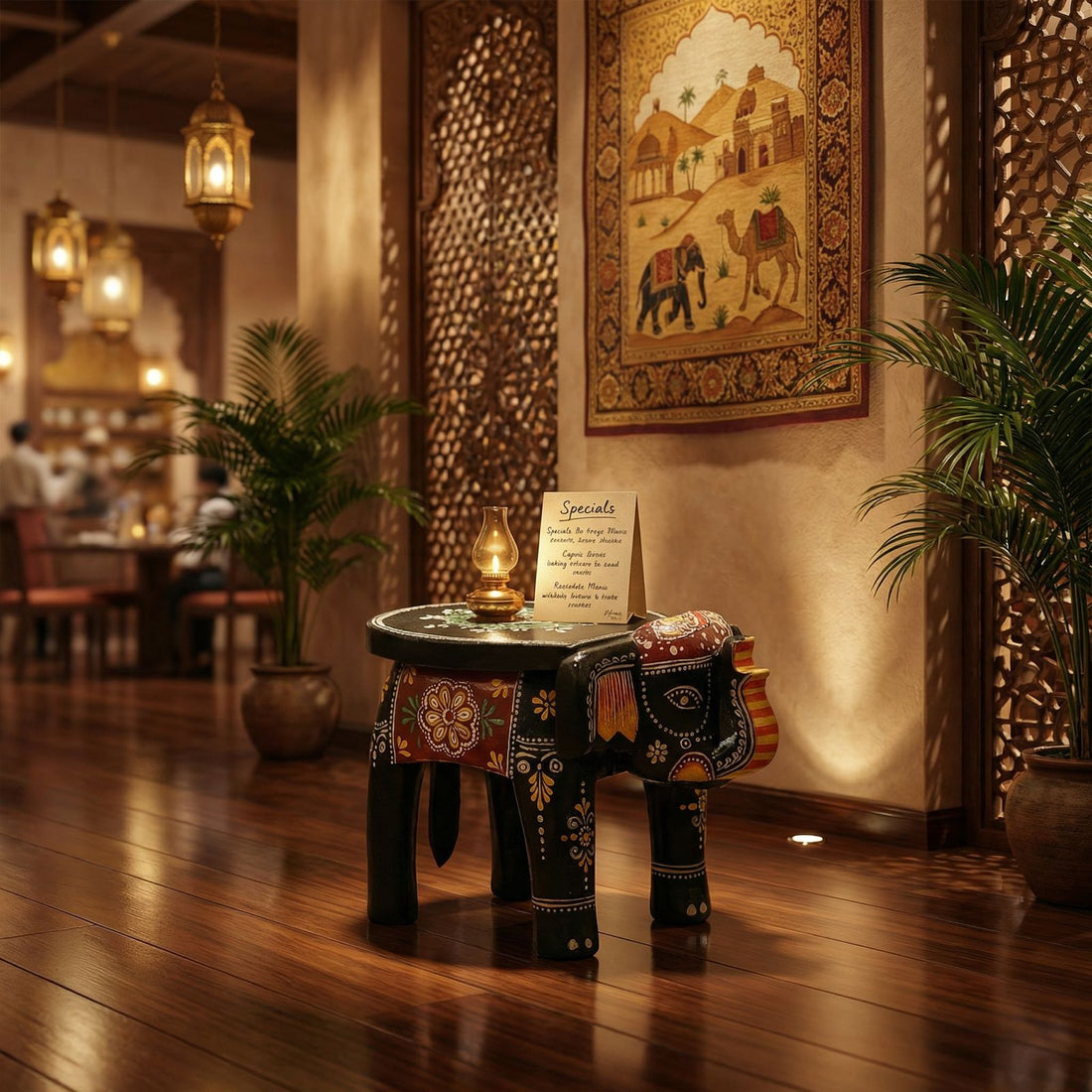 Black Haathi Stool