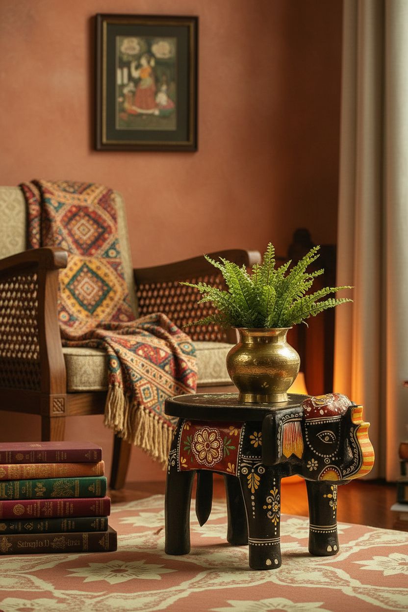 Black Haathi Stool