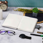 Handmade Printed Cardboard Journal Diary with Buckle Lock-200 Pages Notepad For Men and Women -15