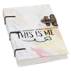 Handmade Printed Cardboard Journal Diary with Buckle Lock-200 Pages Notepad For Men and Women -3