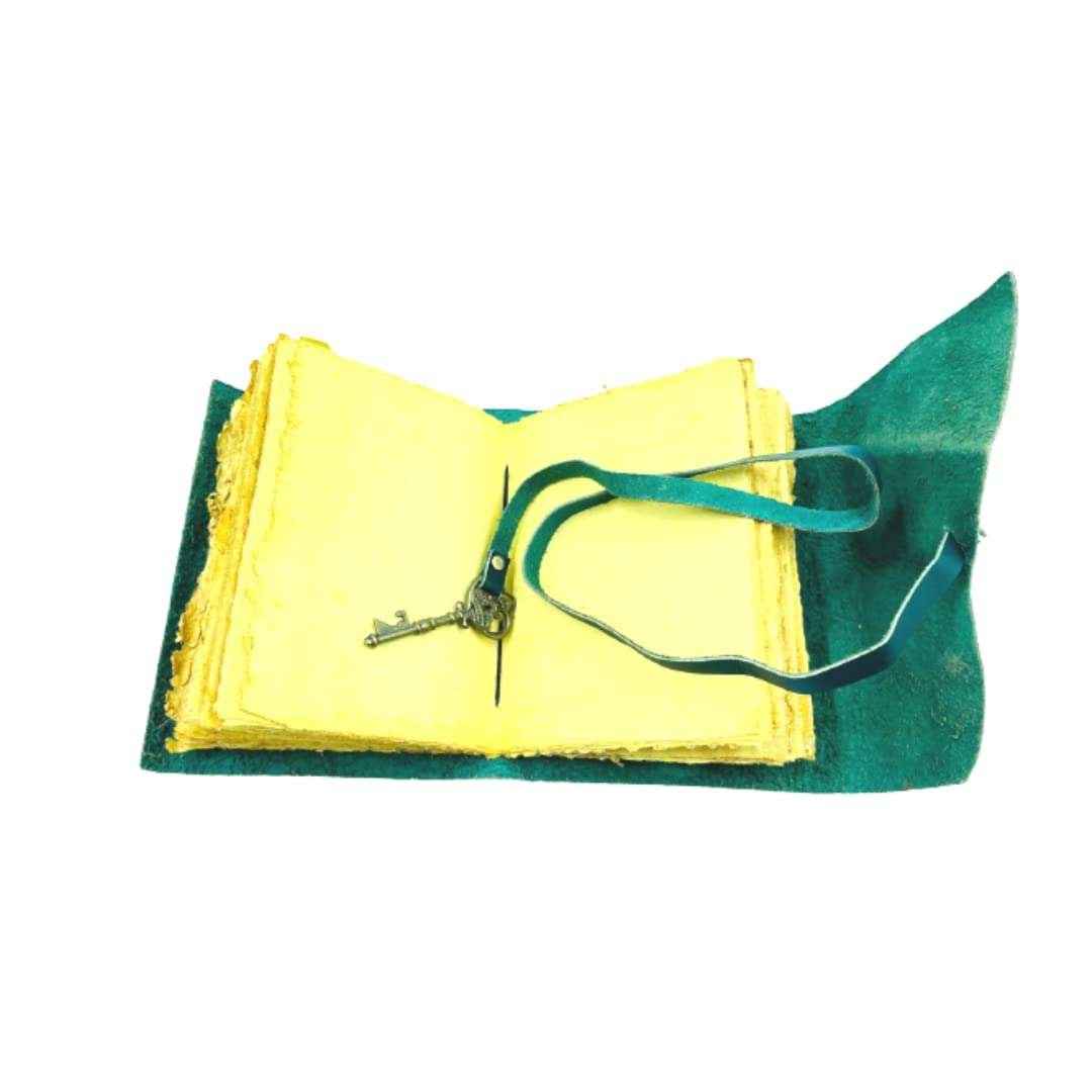 Genuine Leather Diary-Vintage Handmade Leather Journal-Premium Antique String Closure-200 Handmade Deckle Edge Antique Pages -1