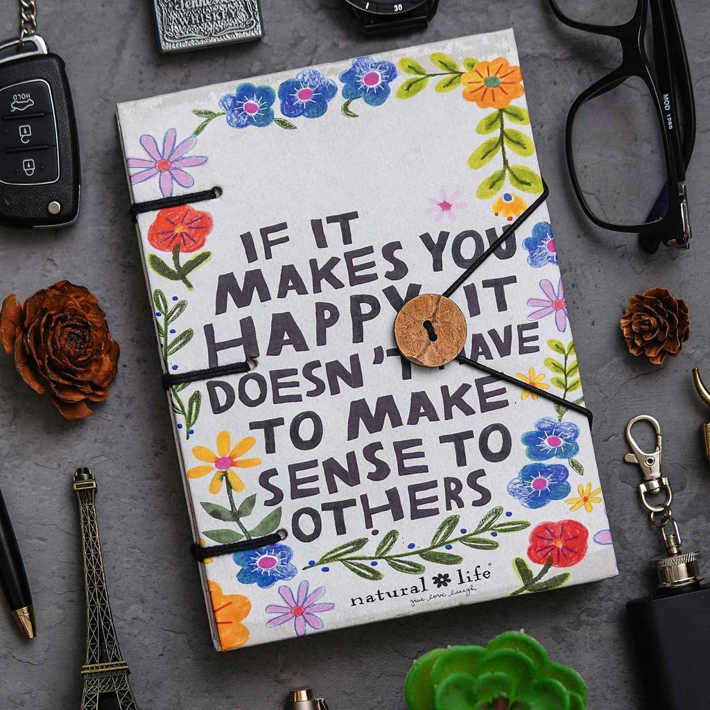 Handmade Classic Printed Cardboard Writing Diary for Different Purposes String Closure -3