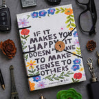 Handmade Classic Printed Cardboard Writing Diary for Different Purposes String Closure -3