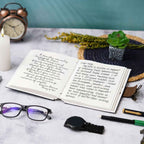 Handmade Printed Cardboard Journal Diary with Buckle Lock-200 Pages Notepad For Men and Women -14