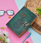 Genuine Leather Diary-Vintage Handmade Leather Journal-Premium Antique LOCK Closure-200 Handmade Deckle Edge Antique Pages -22