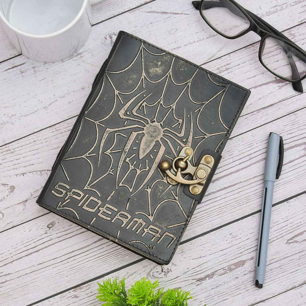 Genuine Leather Diary-Vintage Handmade Leather Journal-Premium Antique LOCK Closure-200 Handmade Deckle Edge Antique Pages -20