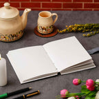 Handmade Classic Printed Cardboard Writing Diary for Different Purposes String Closure -1