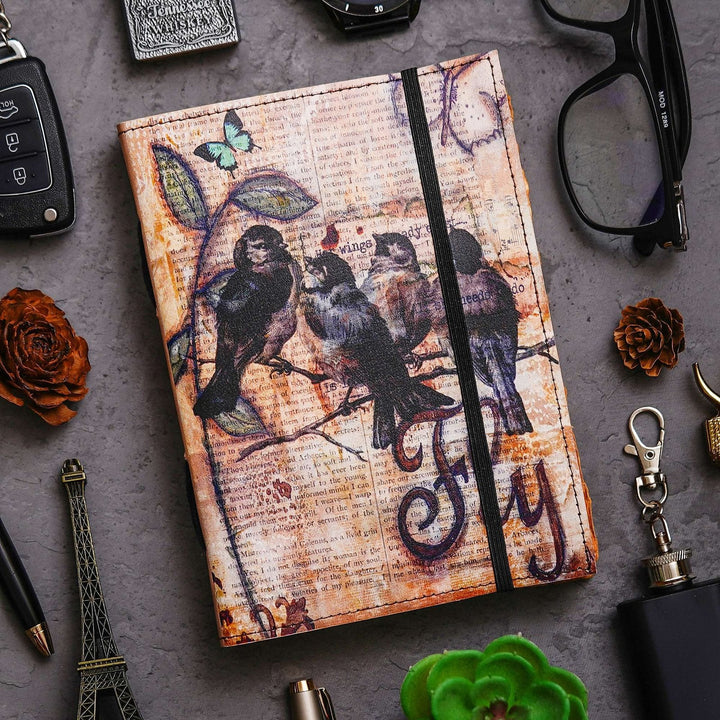 Vintage Handmade Genuine Leather Journal-Premium Antique String Closure-200 Handmade Brown Pages -3 - Navkar Handicrafts