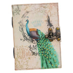 Vintage Handmade Genuine Leather Journal-Premium Antique Lock Closure-200 Handmade White Pages -25 - Navkar Handicrafts