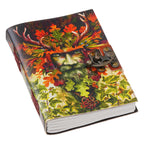 Vintage Handmade Genuine Leather Journal-Premium Antique Lock Closure-200 Handmade White Pages -32 - Navkar Handicrafts