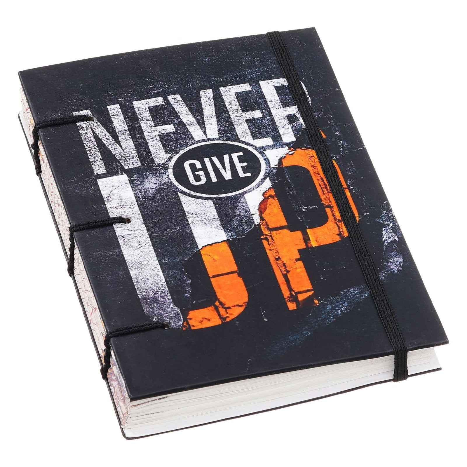 Handmade Classic Printed Cardboard Writing Diary for Different Purposes String Closure -2