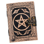 Vintage Handmade Genuine Leather Journal-Premium Antique Lock Closure-200 Handmade White Pages -16 - Navkar Handicrafts