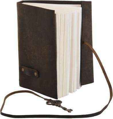 Leather Journal Diary with Premium Antique String Closure vintage Journal handmade 200 pages white unruled|travel Diary|personal journal -6