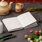 Handmade Printed Cardboard Journal Diary with Buckle Lock-200 Pages Notepad For Men and Women -11