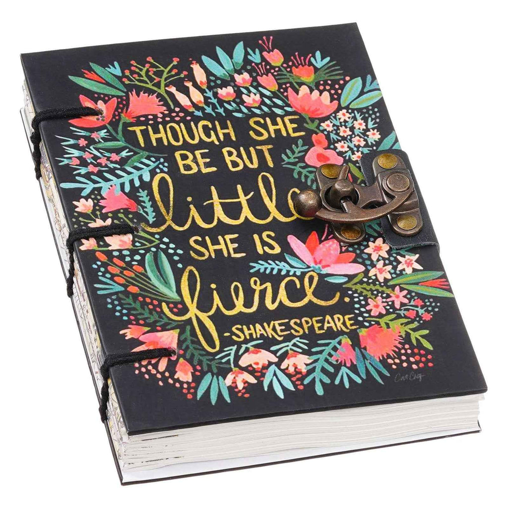 Handmade Printed Cardboard Journal Diary with Buckle Lock-200 Pages Notepad For Men and Women -7