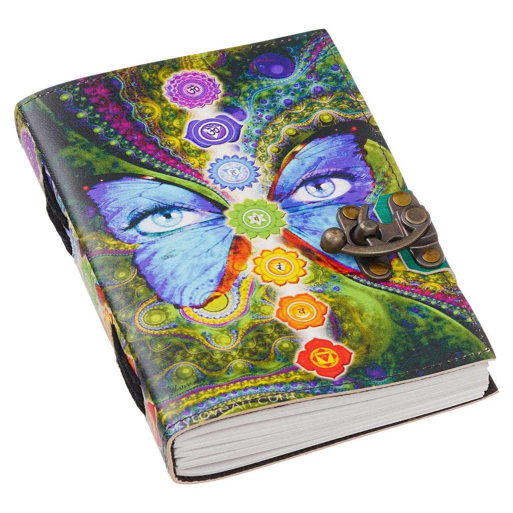 Vintage Handmade Genuine Leather Journal-Premium Antique Lock Closure-200 Handmade White Pages -22 - Navkar Handicrafts