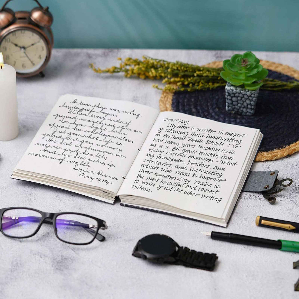 Handmade Printed Cardboard Journal Diary with Buckle Lock-200 Pages Notepad For Men and Women -5