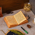 Vintage Handmade Genuine Leather Journal-Premium Antique Lock Closure-200 Handmade Brown Pages -6