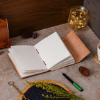 Vintage Handmade Genuine Leather Journal-Premium Antique Lock Closure-200 Handmade White Pages -5 - Navkar Handicrafts