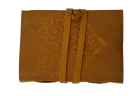 Leather Journal Diary with Premium Antique String Closure vintage Journal handmade 200 pages white unruled|travel Diary|personal journal -8 - Navkar Handicrafts