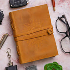 Handmade Printed Cardboard Journal Diary with Buckle Lock-200 Pages Notepad For Men and Women -15