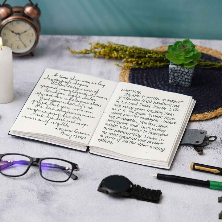 Handmade Printed Cardboard Journal Diary with Buckle Lock-200 Pages Notepad For Men and Women -15