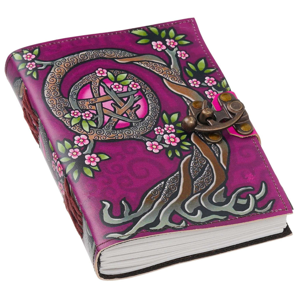 Vintage Handmade Genuine Leather Journal-Premium Antique Lock Closure-200 Handmade White Pages -13 - Navkar Handicrafts