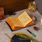 Vintage Handmade Genuine Leather Journal-Premium Antique Lock Closure-200 Handmade Brown Pages -3