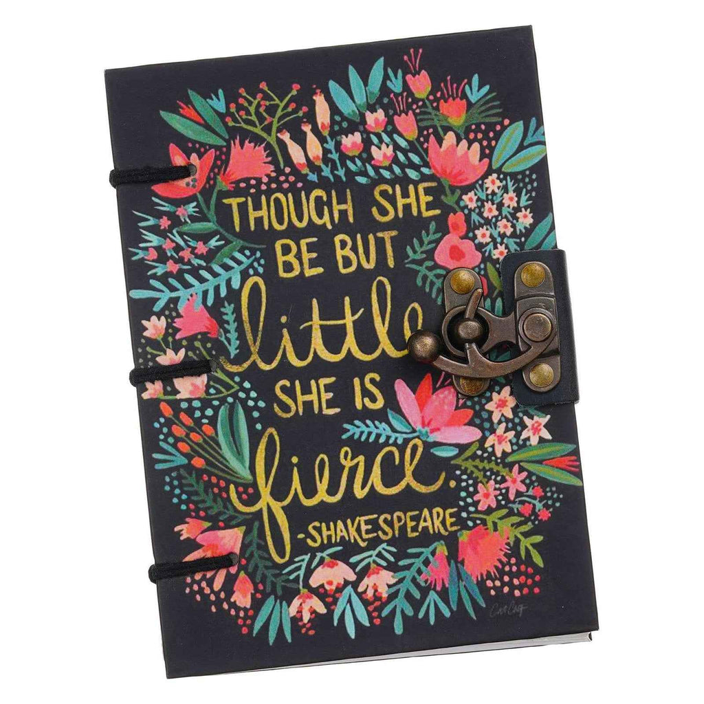 Handmade Printed Cardboard Journal Diary with Buckle Lock-200 Pages Notepad For Men and Women -7