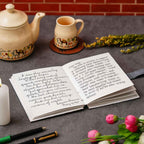 Handmade Classic Printed Cardboard Writing Diary for Different Purposes String Closure -1