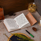 Vintage Handmade Genuine Leather Journal-Premium Antique Lock Closure-200 Handmade White Pages -5 - Navkar Handicrafts