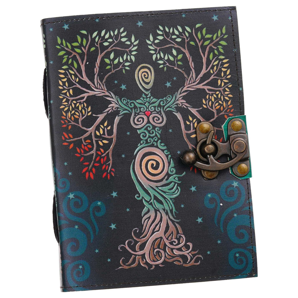 Vintage Handmade Genuine Leather Journal-Premium Antique Lock Closure-200 Handmade White Pages -31 - Navkar Handicrafts