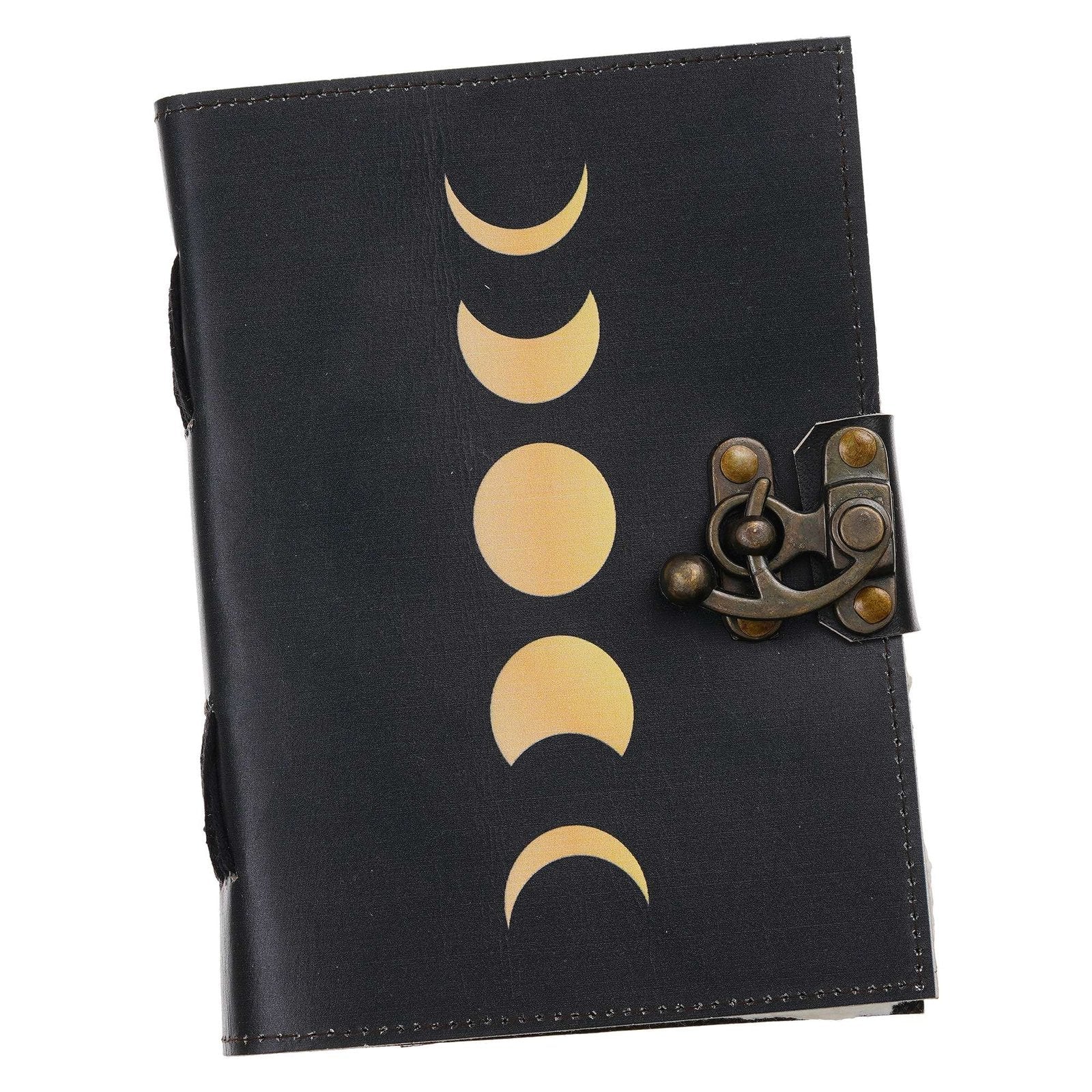 Vintage Handmade Genuine Leather Journal-Premium Antique Lock Closure-200 Handmade White Pages -35 - Navkar Handicrafts