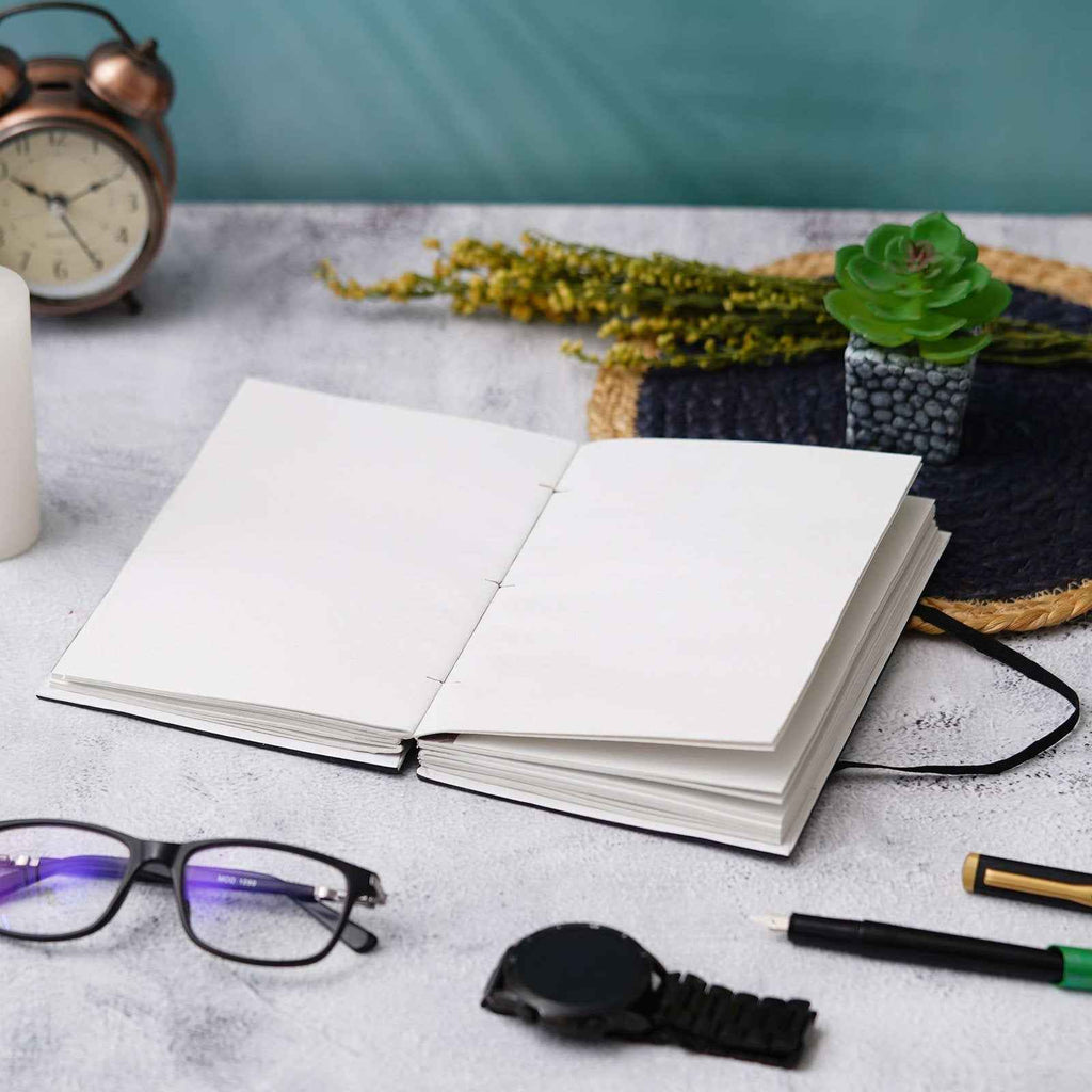 Handmade Classic Printed Cardboard Writing Diary for Different Purposes String Closure -2