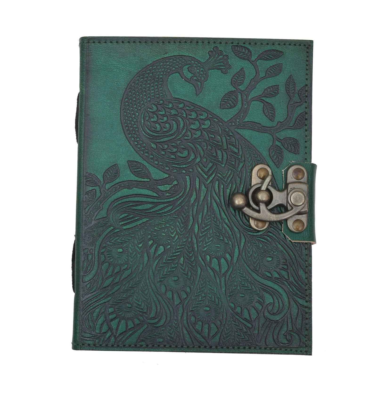 Leather Journal Diary with metal lock vintage Journal handmade 200 pages white unruled|travel Diary|personal journal -11