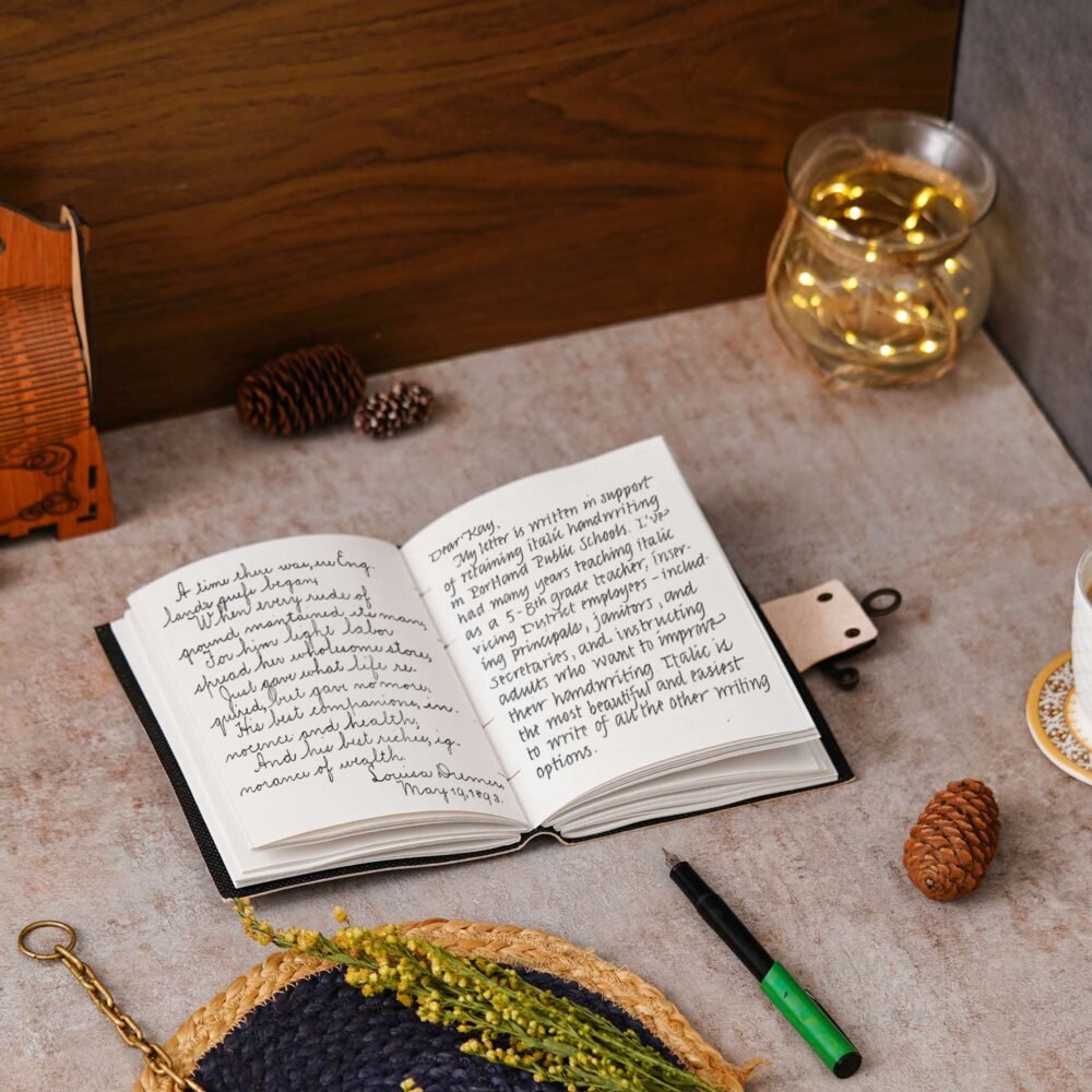 Vintage Handmade Genuine Leather Journal-Premium Antique Lock Closure-200 Handmade White Pages -32 - Image 3