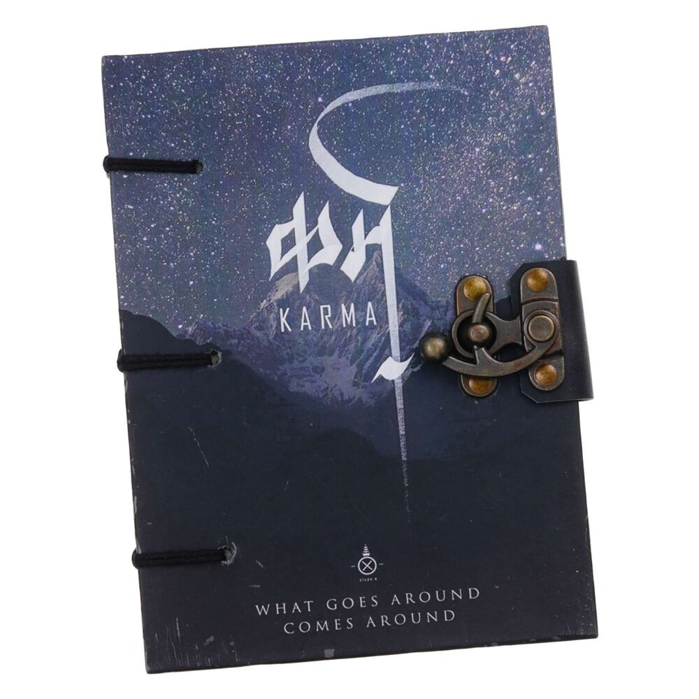 Handmade Printed Cardboard Journal Diary with Buckle Lock-200 Pages Notepad For Men and Women -6 - Image 5