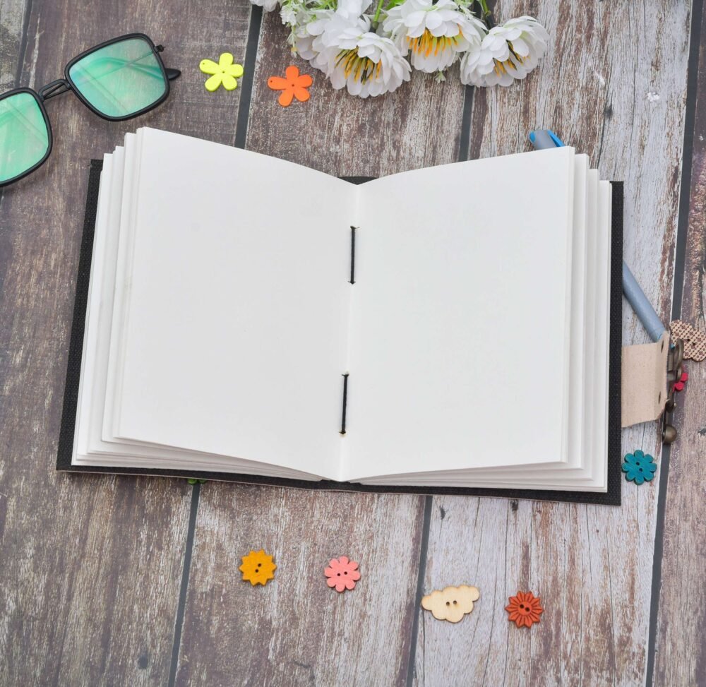 Leather Journal Diary with metal lock vintage Journal handmade 200 pages white unruled|travel Diary|personal journal -10 - Image 5