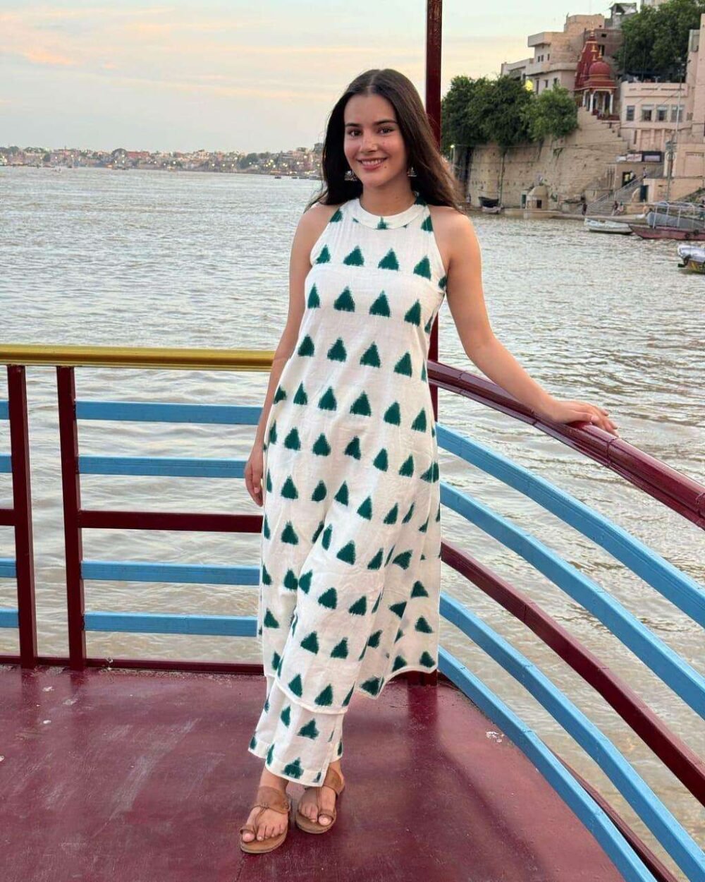 Women's White Cotton Knee-Length Kurta with Pant - Elegant Daily & Office Wear Set (M to XXL) - Image 2