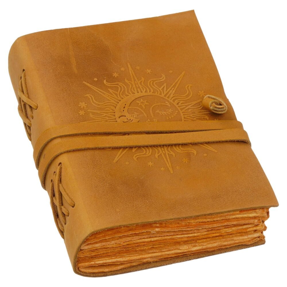Handmade Printed Cardboard Journal Diary with Buckle Lock-200 Pages Notepad For Men and Women -15 - Image 4