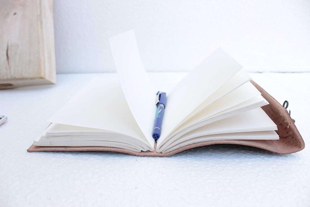Leather Journal Diary with metal lock vintage Journal handmade 200 pages white unruled|travel Diary|personal journal -24 - Image 3
