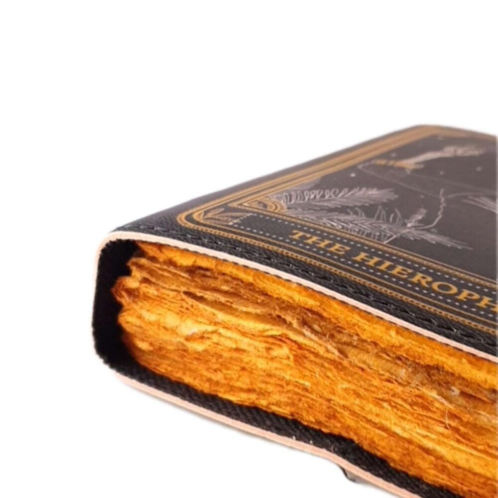Genuine Leather Diary-Vintage Handmade Leather Journal-Premium Antique LOCK Closure-200 Handmade Deckle Edge Antique Pages -11 - Image 7